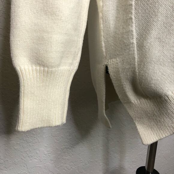 Anthropologie Maeve cream mock turtleneck sweater size Small - Picture 4 of 16